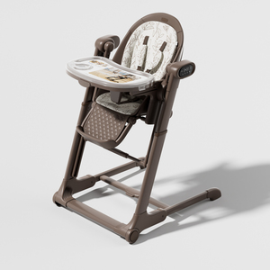 Chaise haute bébé moderne et luxueuse 4 en 1 en plastique, convertible en balançoire, réglable en hauteur, pour salle à manger, chambre à coucher - Product Image 4