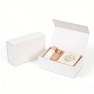 Caja de Cartón Corrugado Plegable Blanca con Logotipo Personalizado, Cajas de Embalaje Magnéticas para Regalos de Perfumes y Cosméticos - Product Image 5