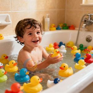 Nouveauté 2025 : Mini canard en vinyle personnalisé avec logo et forme, jouet de bain flottant sonore pour enfant, cadeau promotionnel en gros - Product Image 6
