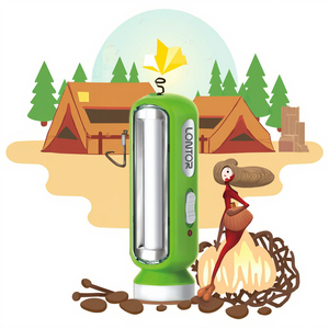 Cho lontor xách tay LED khẩn cấp đèn lồng 1200mAh có thể sạc lại cho home & Cắm Trại Ngoài Trời nhựa <span class=keywords><strong>Exit</strong></span> dấu hiệu ánh sáng - Product Image 3