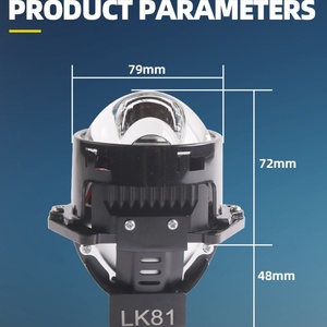 Phares LED LK81 140W, lentilles de haute qualité, lentille de projecteur bi-LED de 3,0 pouces, 15000lm, 6000k, phare laser de voiture, accessoires de voiture - Product Image 5