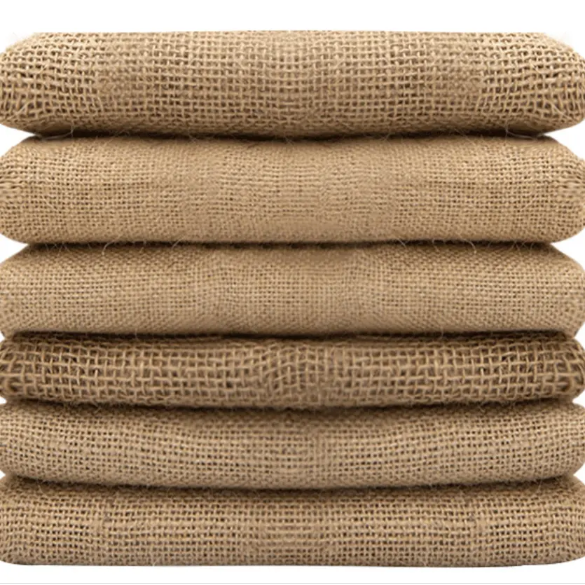 Usine de haute qualité Eco Jute Tissu Tissu Yute Tissu Organique Naturel 100% Jute