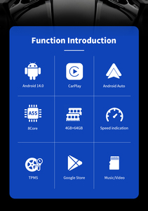 Ekiy 6 Inch Carplay Xe Máy GPS Navigation New Android 14.0 4 + 64GB Không Dây Apple Carplay Android Tự Động Màn Hình Cảm Ứng - Product Image 2