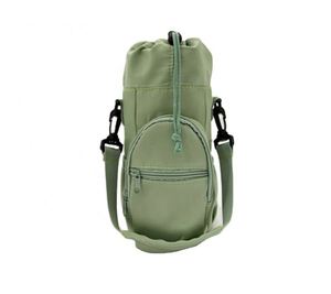 Shoulder Handle Strap Insulated Polyester Crossbody Water <b>Bottle</b> <b>Bags</b> for Weekend Trip Daily Commute Leisure Shopping Sports - Product Image 1