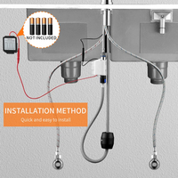 Robinet de cuisine à capteur tactile intelligent Offre Spéciale extractible avec LED 3 voies monotrou robinet d'économie d'eau mitigeurs chauds et froids