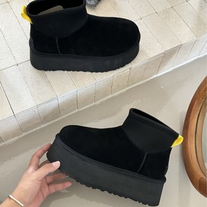 Botas de Nieve de Lujo 2026, Diseño Original, Color Marrón, Casuales, de Caña Alta, de Cuero, Impermeables, con Plataforma - Product Image 2