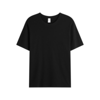 Camiseta de Algodón de Color Sólido para Hombre, Manga Corta, Cuello Redondo, Corte Regular, Diseño Liso Teñido, Estilo Casual