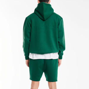 High Quality 100% Cotton Summer Men's Hoodies and Shorts <b>Set</b> Comfortable Breathable Streetwear Solid Men Hoodie Shorts <b>Set</b> - Product Image 6
