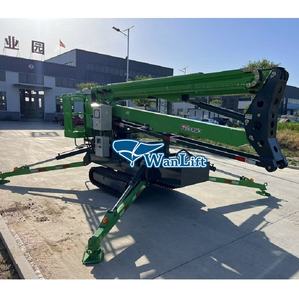 Wanlift China Track Crawler Spider Boom Lift Platform <strong>Tracked</strong> Man Price Telescoping Lift <strong>Cherry</strong> <strong>Picker</strong> for <strong>Sale</strong> Control Remote - Product Image 3