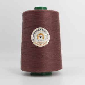 Fil à coudre pour machine à coudre en polyester 100% teinté haute ténacité 40/2 3000yds au prix d'usine pour les vêtements - Product Image 1