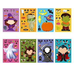 สติกเกอร์ไวนิลกันน้ำสำหรับวันฮาโ<span class=keywords><strong>ล</strong></span>วีน ทนทานสำหรับเด็ก ดีไซน์น่ารักแป<span class=keywords><strong>ล</strong></span>กตา ติดได้กับขวดน้ำ แล็ปท็อป และถุงขนม - Product Image 4