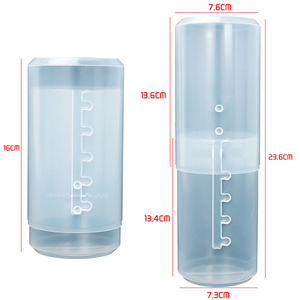 <strong>2</strong>-in-1 Adjustable Portable Makeup Brush Storage Box Bucket Organizer Plastic Makeup Brush Holder - Product Image 3