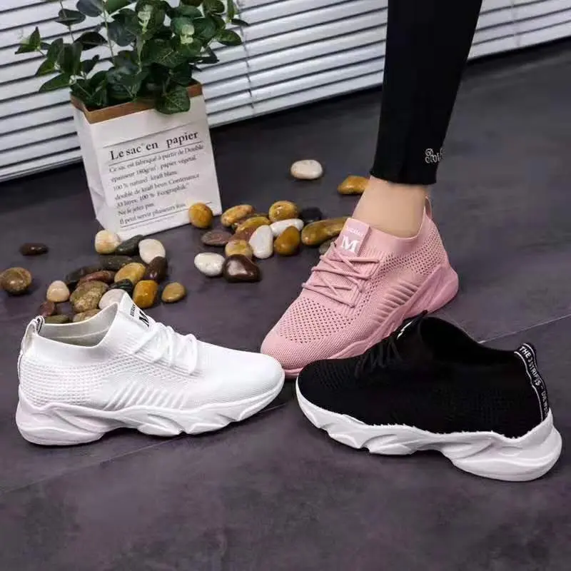 High Quality Sports Popular Black White Women Casual Shoes Women's Fashion Sneakers