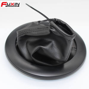 Housse de protection pour levier de vitesse Fuxin pour Renault Megane II 2002-2009, en cuir noir - Product Image 3
