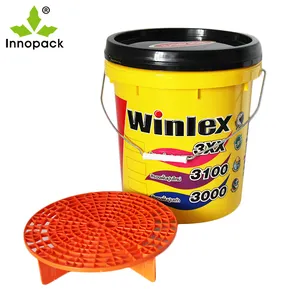 Bucket Supplier Custom Print Food Grade Barrel Pail Food Plastic Bucket for Sale 15L 16L 18L