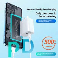 Usine personnalisée EU/AU 20W PD charge rapide USB C chargeur ensemble câble de données de téléphone portable adaptateur secteur Compatible iPhone