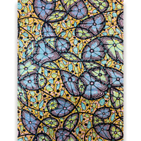 Kain Batik Cetak Hijau Berkilau Glamor, Kain Pasir Berkualitas Tinggi, Motif Hujan Ankara 6, Batik Afrika untuk Kemeja Wanita dan Gorden