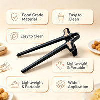 Baguettes à doigts réutilisables en plastique de haute qualité pour gamers, pinces à collation portables pour le gaming