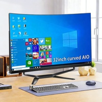 PC Todo en Uno Curvo de 27 Pulgadas, Intel Core I7, 16GB RAM, 512GB SSD, Windows 10/11, Computadora de Escritorio para Juegos con 1 Año de Garantía