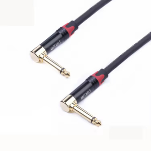 Câble audio pour instrument de musique guitare ABCCABLS de haute qualité, doré, avec connecteurs <span class=keywords><strong>Jack</strong></span> <span class=keywords><strong>RCA</strong></span> 6.35, 6.3, 6.25, conformes RoHS et CE, accessoires - Product Image 1