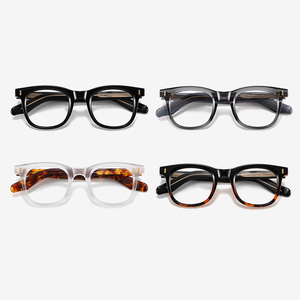 HBK toptan Retro reçete gözlük-japon el yapımı asetat çerçeve-mavi ışık filtreleme kalın tapınak OEM - Product Image 5