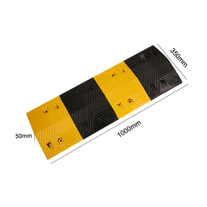 駐車場カーブロックラバーホイールストッパーケーブルランププラスチックラバースピードバンパーロードポータブルスピードハンプ販売用 - Product Image 4