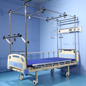 Cama de Hospital Ortopédica con Barra de Trapecio, Precio de Mayoreo, Cama de Hospital Manual de Cuatro Funciones para Clínica - Product Image 4