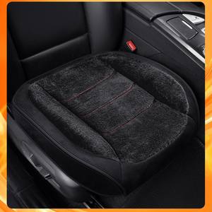 Coussin de siège de voiture universel toutes saisons en fausse <span class=keywords><strong>fourrure</strong></span> courte E-20, côté conducteur, résistant à l'usure, demi-housse chauffante pour l'hiver - Product Image 4
