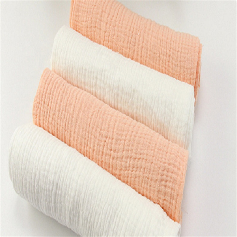 100% чесаный хлопок, детские подгузники, муслиновая ткань, гофрированный креп, двойная крепированная марлевая ткань