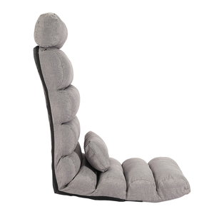 Hitree Comoda Poltrona Pieghevole Imbottita Regolabile Senza Gambe con Schienale in Tubo d'Acciaio, Capacità 150kg, Sedia da Terra Tipo Divano - Product Image 4