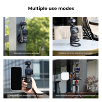 Adaptateur d'extension magnétique en alliage d'aluminium K&F Concept, accessoires compatibles avec DJI Osmo Pocket 3, support de montage magnétique