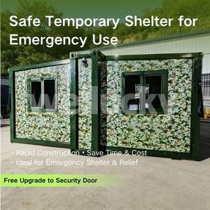 Maison conteneur extensible économique de 20 et 40 pieds, installation rapide, abri temporaire pour projets de reconstruction post-catastrophe - Product Image 2