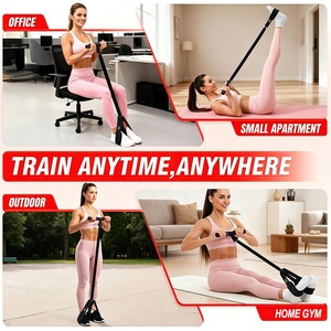 Bande de Résistance à Pédale en Latex Améliorée 55lbs avec Poignée pour Exercices Assis, Équipement de Gymnastique, Entraînement de la Force des Abdos <span class=keywords><strong>et</strong></span> du Core, Thérapie Physique - Product Image 5