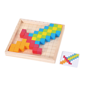 Cognition <strong>Rainbow</strong> Counting Color Matching Wooden Counting Block Puzzle Numbers Learning Educational <strong>Toy</strong> - Product Image 5