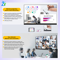 108-Zoll Digitales All-in-One Konferenzgerät 163-Zoll Interaktives 4K LED-Panel Boden-/Wandmontierbare Werbeanlage