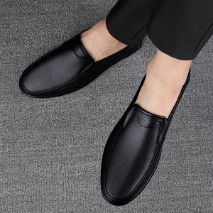 รองเท้าหนังวัวสองชั้นแบบสวม สไตล์ลำลอง สำหรับผู้ชาย หนังนิ่ม พื้นนุ่ม เหมาะสำหรับขับรถและใส่สบายๆ ในฤดูใบไม้ร่วง - Product Image 3