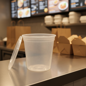 ภาชนะใส่อาหารแบบใช้แล้วทิ้ง ป้องกันการรั่วซึม พร้อมฝาปิดแน่นหนา เหมาะสำหรับซุปและอาหารร้อน - Product Image 1