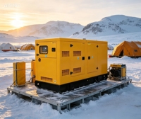 Générateur diesel silencieux à faible bruit 30 kW portable pour extérieur avec démarrage automatique ATS insonorisé et remorque mobile