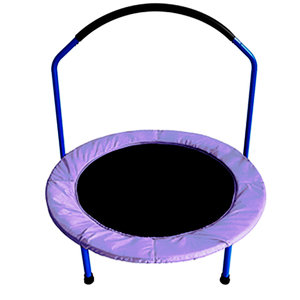 Mini trampoline pliable d'intérieur de 36 pouces avec filet de protection personnalisé pour les enfants de 3 à 6 ans, unisexe, fitness, exercice, plaisir, sécurité - Product Image 1