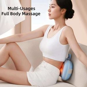 Coussin <span class=keywords><strong>de</strong></span> massage léger bidirectionnel à 8 têtes, intensité réglable, compresse chaude, rechargeable, pour le corps entier et la taille - Product Image 3