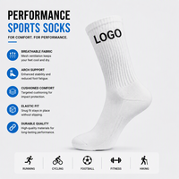 Chaussettes de sport personnalisées avec logo jacquard, broderie design, compression, mode, pour hommes et femmes
