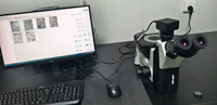 HYZX-20MW Inverted Electron Microscope Trinocular 4K Resolution IP53 Rated Three-layer Mechanical Moving Platform Manual Focus