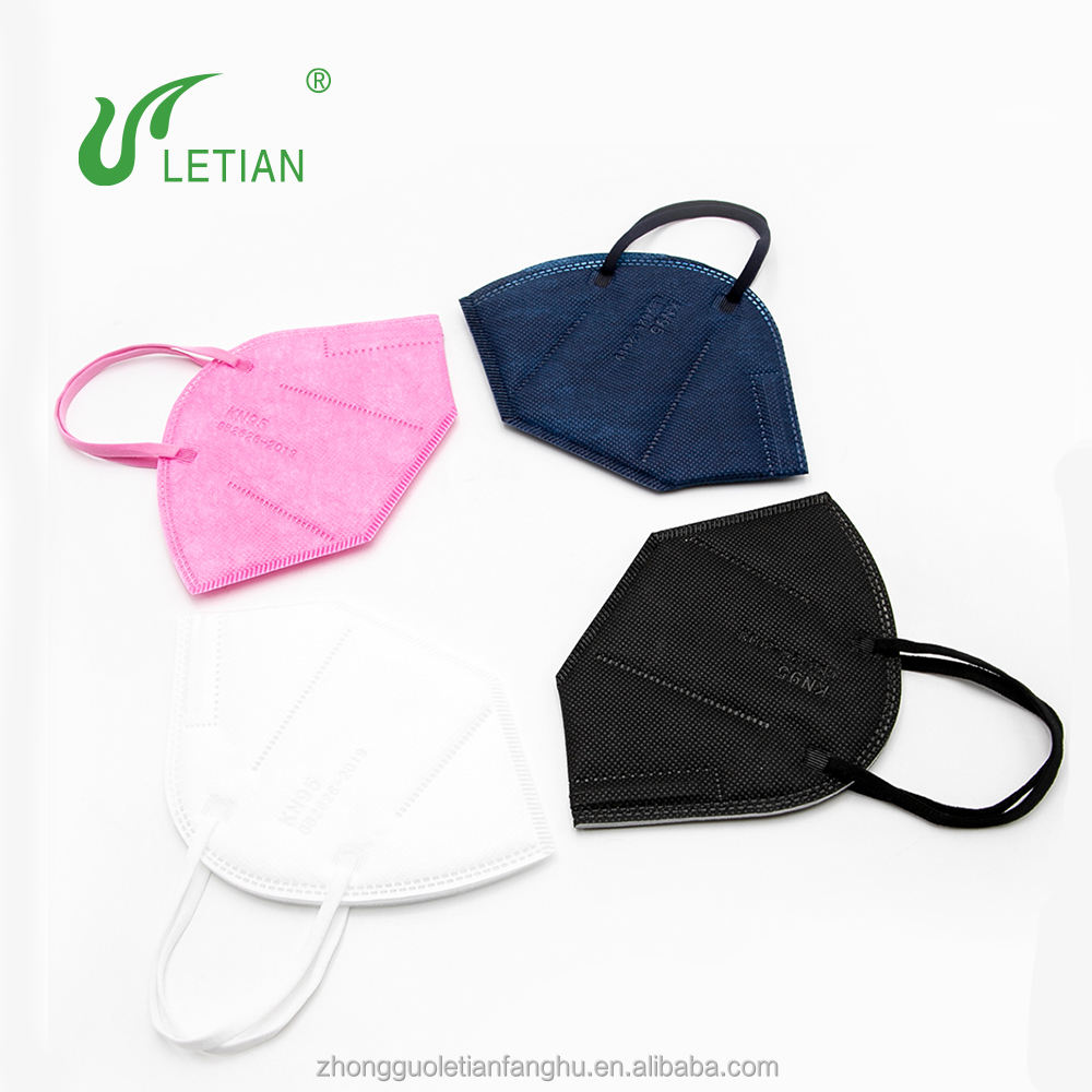 Letian Wholesale 5 layers Protective kn95 Disposable Respirator masks kn95mask mascarilla kn95