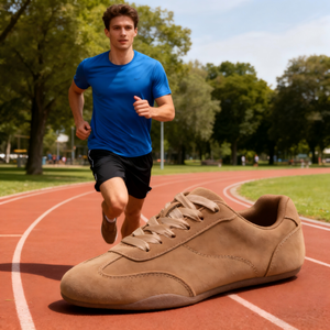 Scarpe da Tennis in Vera Pelle di Cervo con Lacci per Uomo e Donna - Scarpe da Passeggio <span class=keywords><strong>Agnes</strong></span> di Alta Gamma per Signore - Product Image 2