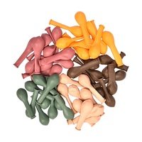 Ballons en latex de haute qualité, petits, mini, ronds, de 5 pouces, assortis, blanc, noir, bleu clair, épais, 5 pouces, 5"