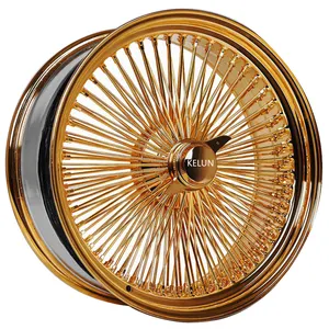 KELUN BRAND WHEEL 20 22 24 26 INCH Fcap All Gold Wheel Spoke Wheel