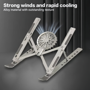 <span class=keywords><strong>Support</strong></span> multifonction pour ordinateur portable et téléphone, en alliage d'aluminium, pliable, avec ventilateur <span class=keywords><strong>de</strong></span> refroidissement, <span class=keywords><strong>support</strong></span> <span class=keywords><strong>de</strong></span> <span class=keywords><strong>bureau</strong></span> pour <span class=keywords><strong>PC</strong></span> <span class=keywords><strong>de</strong></span> 18 pouces, tablette - Product Image 2