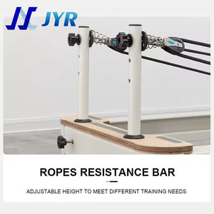 2024 nueva personalización <span class=keywords><strong>comprar</strong></span> Reformer <span class=keywords><strong>Pilates</strong></span> equipo clásico <span class=keywords><strong>Pilates</strong></span> <span class=keywords><strong>cama</strong></span> aleación de aluminio pequeña <span class=keywords><strong>cama</strong></span> blanca - Product Image 5