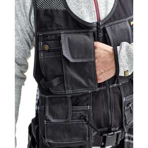 BLAKLADER - 311913109900M X1900 <b>Waistcoat</b> <b>Black</b> - EAN 7330509508312 WORK JACKETS SUMMER SOFTSHELL JACKETS - Product Image 5