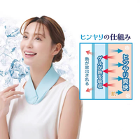 Superfit Enveloppement de cou en gel rafraîchissant d'été avec thérapie chaud/froid pour le soulagement de la douleur et de l'arthrite, pour la protection contre la chaleur extérieure Bleu/Bleu clair